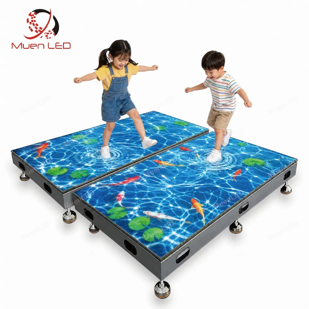 DZIC2.5 Interactive Indoor LED Floor Tile Screen 500x1000x65mm P2.5 IP43