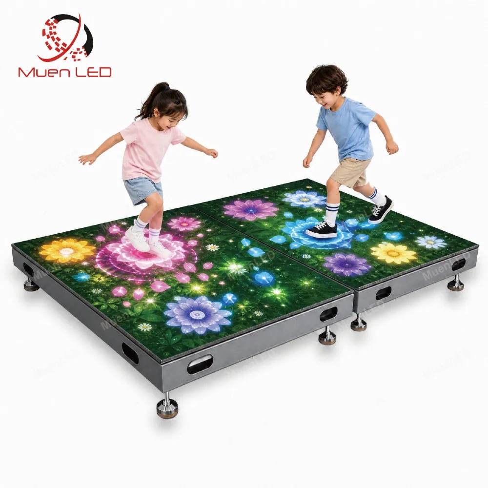 DZID2.976 Interactive Indoor LED Floor Tile Screen 500x500x65mm P2.976 IP43