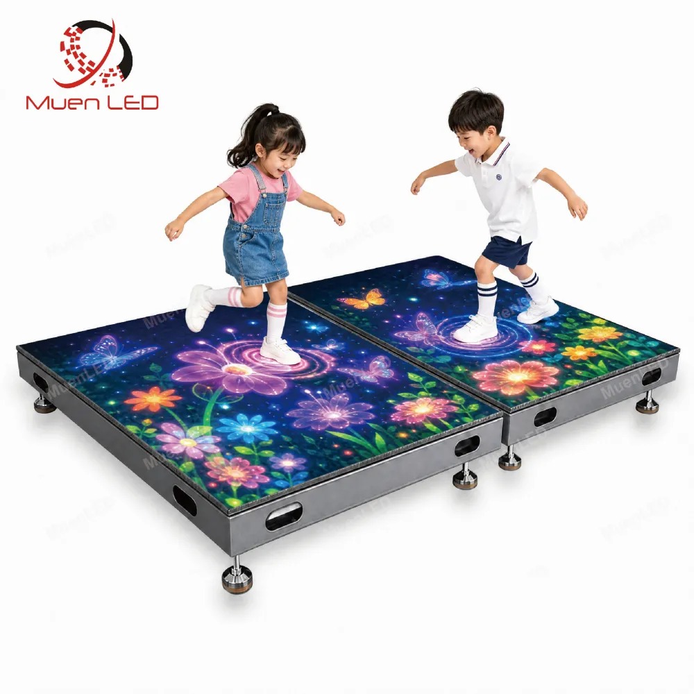 DZID3.91 Interactive Indoor LED Floor Tile Screen 500x500x65mm P3.91 IP43