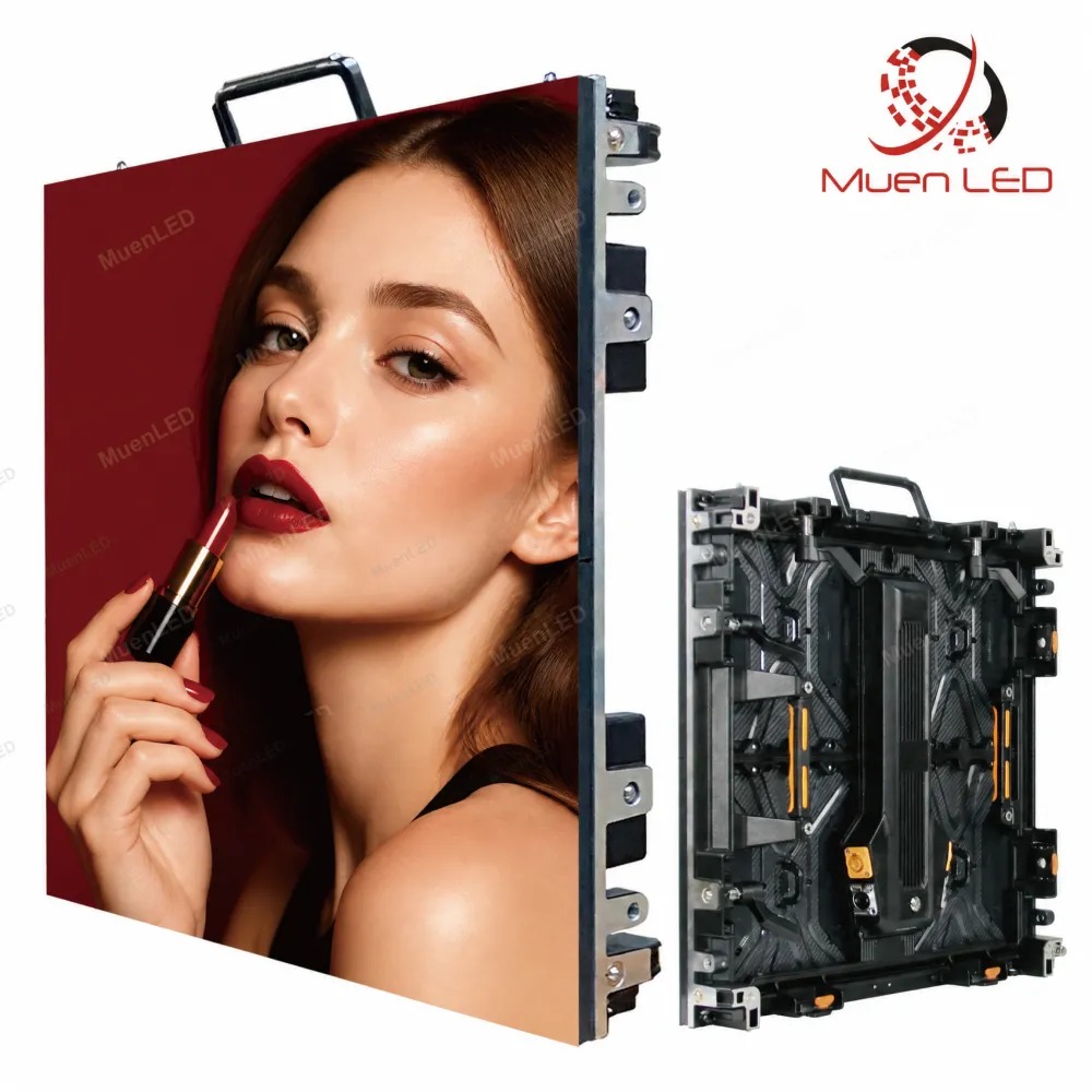 EIRD3.91 Indoor Rental LED Display Screen 500x500x65mm P3.91 3840Hz IP43 Front Rear Service