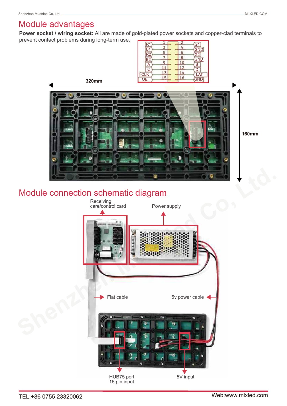 MZ-O-P2.5-320x160mm-16S-J LED display specification sheet 3