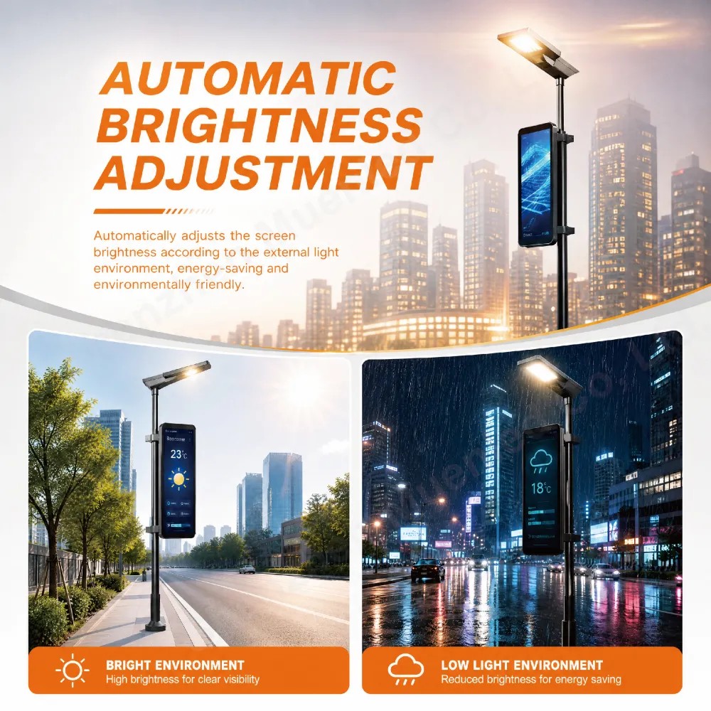 960x1920x140mm outdoor waterproof road light pole LED screen aluminium case - 图片 6