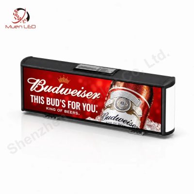 DS4-A Taxi Top LED Display 960x320mm P4 Double-Sided 9-36V DC Car Roof Screen