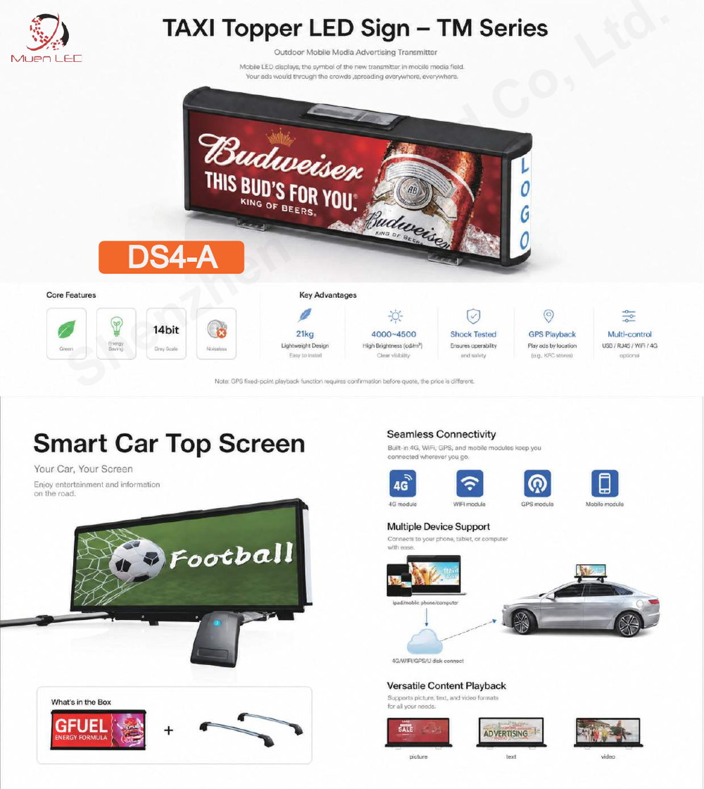 DS4-A LED display specification sheet 1