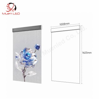 P3.91 Holographic Invisible Led Screen Indoor Advertising Display 1008x1623mm