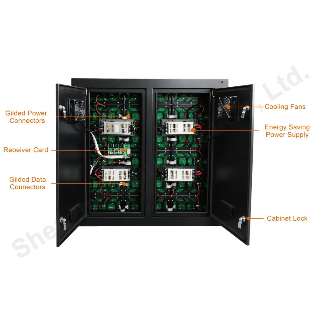 CS2.5 Outdoor Fixed LED Display 960x960x140mm P2.5 3840HZ IP65 4000nits detail 3