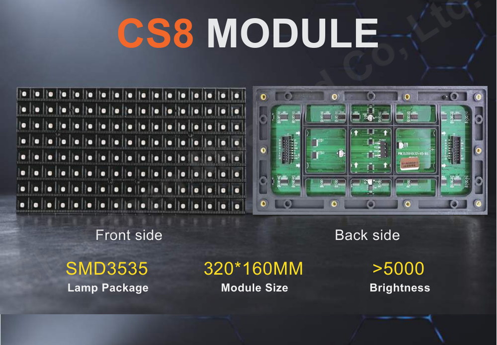 CS8 LED display specification sheet 2