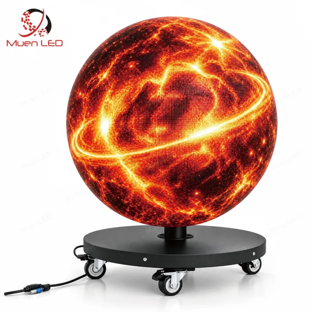 QX3-2000mm Indoor LED Spherical Screen 2000mm Diameter P3 3840Hz Full Sphere