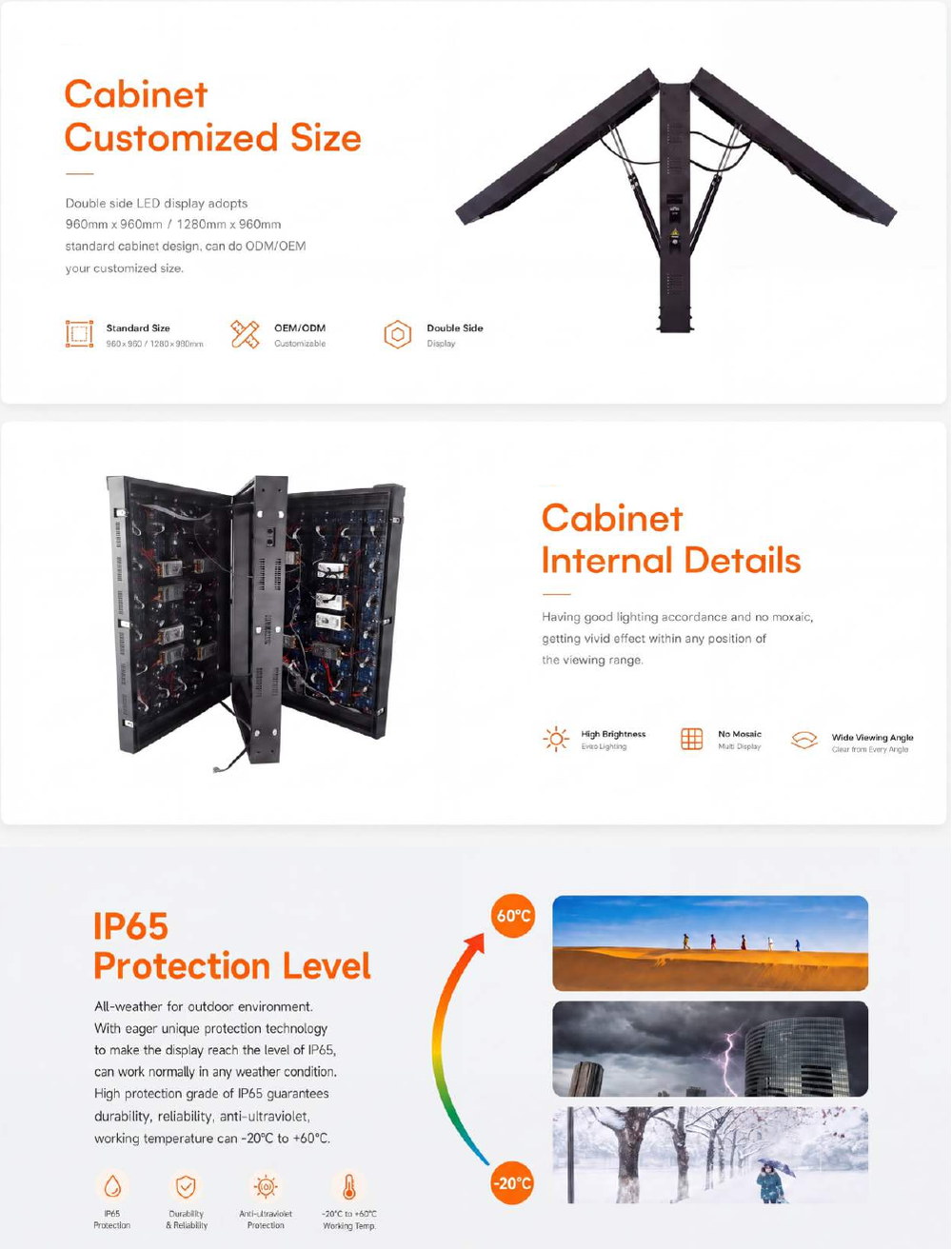 1600x800x310mm LED display specification sheet 2